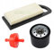 Ölfilter+ Luftfilter + Benzinfilter kompatibel mit Briggs & Stratton B&S 492932 696854