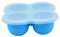 GARVALON Warmhaltebox Für Essen Silicone Food Freezer Tray Mit 4 Fächern Tragbare Für Babynahrung Frischhaltedose Ideal Für Kühlschrank Und Gefrierschrank Box Mit Deckel