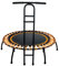 Sport-Thieme Trampolin Jump 4 | ø 125 cm | Neuartiges Aufhängesystem | Individuell anpassbare Bespannung | Klappbeine | Abnehmbare Haltestange | Fitness | Schwarz | 12 kg