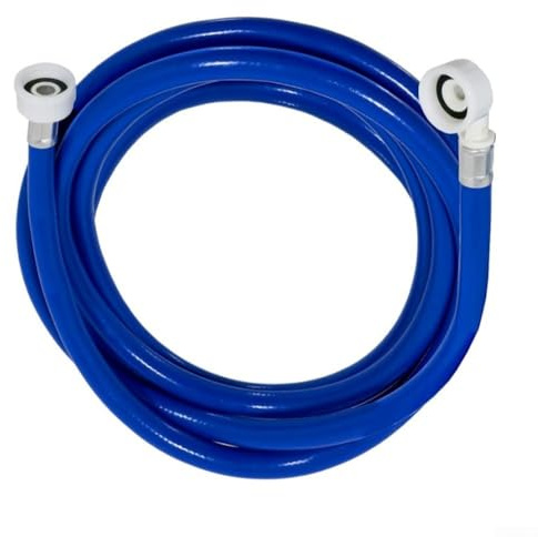 Langes PVC-Wasserzulaufrohr für Waschmaschine und Spülmaschine, mit 90-Grad-Biegung für einfachere Installation und Beständigkeit gegen Auslaufen und Platzen (1,5 m)