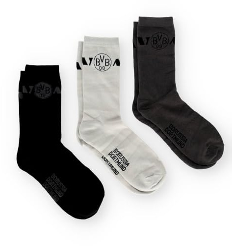 Dortmund Borussia BVB 3er Socken Geschenkset