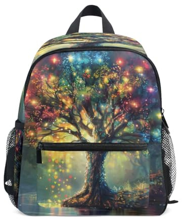Sac à dos pour enfant en forme de cœur d'arbre magique - Sac à dos pour garçon - Sac d'école maternelle - Sac de voyage pour fille