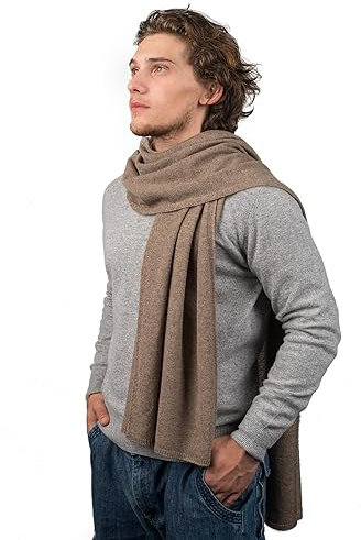 Dalle Piane Cashmere - Schal aus 100% Kaschmir - Made in Italy - für Mann/Frau, Farbe: Nerz, Einheitsgröße