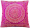 Ruwado Magenta Seide Kissenbezug | Zierkissenbezug | Sofakissenbezug | Dekokissen | Zierkissen - 40 cm x 40 cm ***Handgewebt und Handgefertigt von Kunsthandwerkern aus Kaschmir-Indien***