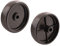 SECURA 2x Roue d'appui (plate) compatible avec MTD 92 13H2765E600 Tracteur de pelouse