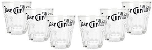 Jose Cuervo Tumbler Glas Gläser Set - 6x Tumblergläser 2/4cl geeicht