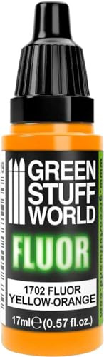 Green Stuff World - Farbe für MINIATUREN - Fluor - 1702 Fluorescent Orange-Yellow
