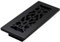 Decor Grates AC310-BLK - Registro de suelo victoriano, hierro fundido, negro, 3 x 10