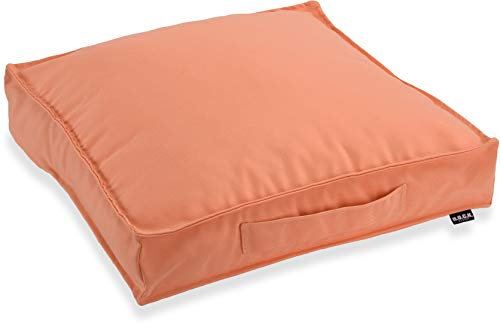 H.O.C.K. Matratzenkissen Outdoor Classic Uni Bodenkissen (50x50x10, Coral)