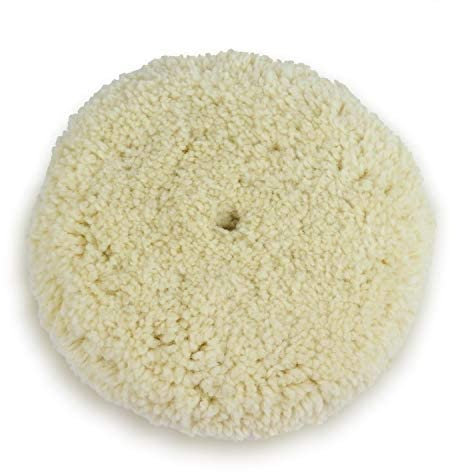 WOOLOUS Woll Polier und Polierpads 100% Wolle doppelseitiges Polierpad Polierpads zum 2-seitigen Compound-Schneiden und Polieren (7 Zoll)