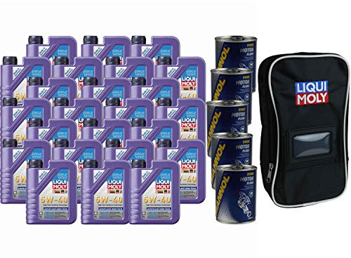 QR-PARTS 69811740 24x1L Liqui Moly Leichtlauf High Tech 5W-40 5x MANNOL 9900 Motor Flush Tasche