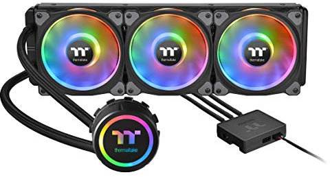 Thermaltake Floe DX 360 mm, LED de doble anillo, 16.8 millones de colores habilitado para software (TT RGB Plus/Alexa/Razer Chroma), AMD (AM5/AM4)/Intel (LGA 2066/1200), AIO CPU Liquid Cooler