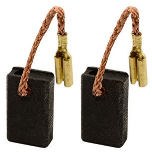 Lot de 2 balais de charbon compatible avec Hilti DEG 125 P, DEG 125 D, DEG 150 P, DEG 500 D, DCG 125 S, DCG 500 S, DAG 125 SE, HG 500 D meuleuse d'angle/charbon moteur