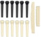 NATUCE Gitarre Brücke Pins, Gitarre Pins mit Knochen Gitarre Sattel und Compensated, Gitarre Bridge Sattel für Klassische und Akustik Gitarre