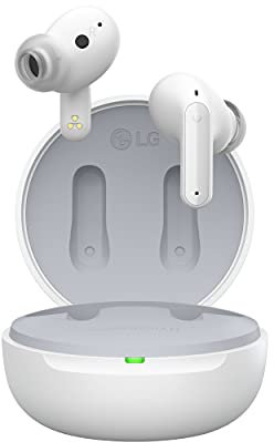 LG Tone Free DFP5 - Auriculares in-Ear Bluetooth con Sonido Meridian y cancelación Activa de Ruido (ANC), Compatible con Siri y Google Assistant, TONE-DFP5W.CDEULLK, Color Blanco