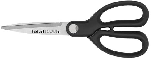 Tefal Ice Force – Tijeras de Cocina | Acero Inoxidable Alemán, Tecnología Ice Force -120°C, Corte Preciso, Mango Ambidiestro, Hojas Extraíbles, Fácil de Limpiar, Duraderas