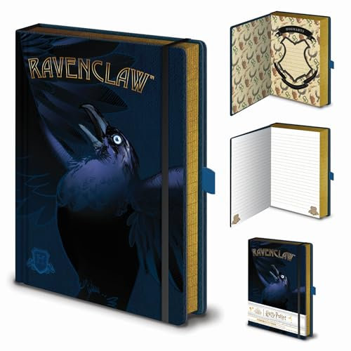 Toys & Gamers Harry Potter | Aufwendige Ravenclaw | A5 Notizbuch | Offizielles Lizenzprodukt