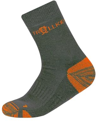 Trollkids Kids Preikestolen Hiking Socks 42, dark grey