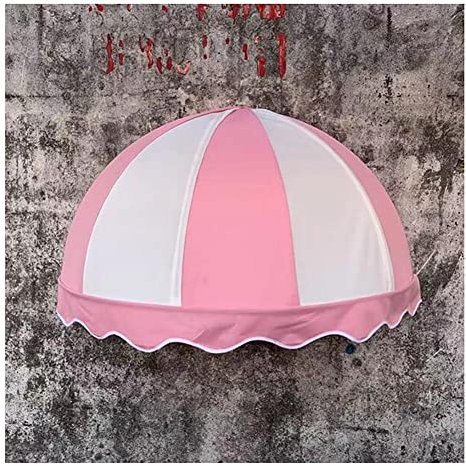 Bogenmarkise, Teleskopische Zusammenklappbare Halbkugelförmige Türüberdachung Garten Sonnenschutz Baldachin Anti-UV Und Wasserdichte Markise Mit Beschlägen, Anpassbare Größe XJJUN ( Farbe : Rosa , Grö