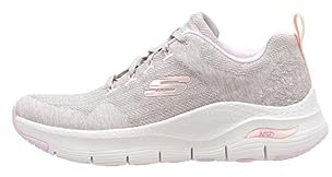 Skechers Damen Arch FIT Comfy Wave Sneaker, Taupe, 38 EU