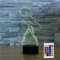 SUPERHONGJIHAO Ballett Mädchen 3D Nachtlicht Kinder Nachttischlampe 16 Farben ändern mit Fernbedienung für Kind