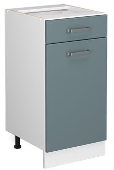 Vicco Mueble bajo de Cocina R-Line, Gris Azulado, 40 cm sin encimera