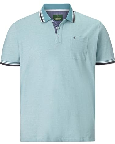 Charles Colby Herren Poloshirt Earl Landon türkis, 7XL (XXXXXXXL) - 80/82