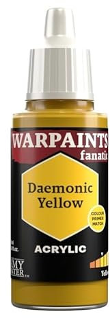 The Army Painter, Warpaints Fanatic Daemonic Yellow Single Acrylics Miniature Hobby Painting, Quality Paint for Miniature Wargaming