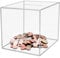 4.72”× 4.72”× 4.72” Clear Acrylic Money Box Smash Money Saving Box Clear Piggy Bank for Kids