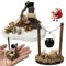 ZTBFHLZQ Wichtel Feuerstelle Miniatur, Miniatur-Holzstapel, Miniatur Weihnachten Lagerfeuer Zubehö, Stadtflamme Mini Lagerfeuer, Lagerfeuer Krippe Zubehör für Weihnachten,Mini Puppenhaus