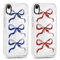 Phoona 2 packs Phone Case for iPhone XR 6,1'', Cute Clear Transparent Cover with Bow Pattern Aesthetics Design, Soft Shockproof Protective Bumper Slim Funda for Women Girls