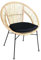 WOLF MÖBEL WOOD YOU LIKE Rattan Sessel Zora mit Kissen Esszimmer Küche Stuhl Relax Rattansessel Esszimmerstuhl (Natur)
