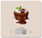 TERRAILLON - T1040 FONDANT CHOCOLAT- Balance de cusine électronique, Plateau verre, Capacité 3 kg, Graduation 1g, Tare, Conversions Liquides, Ultra-Fine et compacte - Ecran LCD - Fondant Chocolat