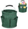 Ruaizel Cleaning Caddy with Handle, Foldable Cleaning Caddy Organiser, Cleaning Bag for Garden Small Tools Bag,Multi pocket Craft Universal (Dark green)