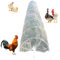 Tunnel de Plantation agricole 300 x 45 x 45 cm en Plastique avec Filet pour Jardin Potager Protection Contre Le Gel Serre - Résistant au gelProtection Contre Les intempéries