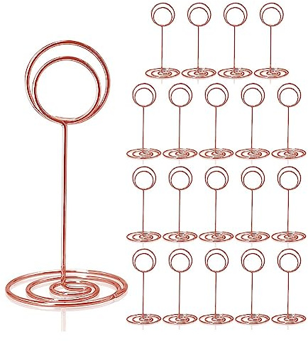 Qusedwey 20Pcs - 3.35 Inch Place Card Holder Table Number Stands for Wedding Party Graduation Reception C