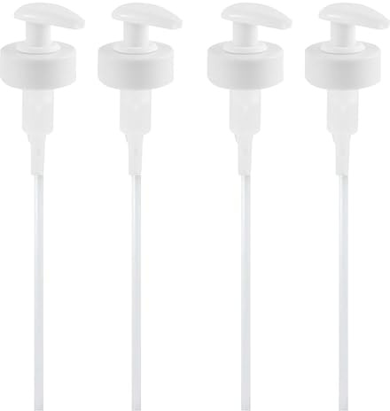 Monin Sirup Pumpe, 4 Stück, Pumphead Für Flaschen, Dosierpumpe Für Monin Sirup 1L, Pumpspender Sirup, Weiß