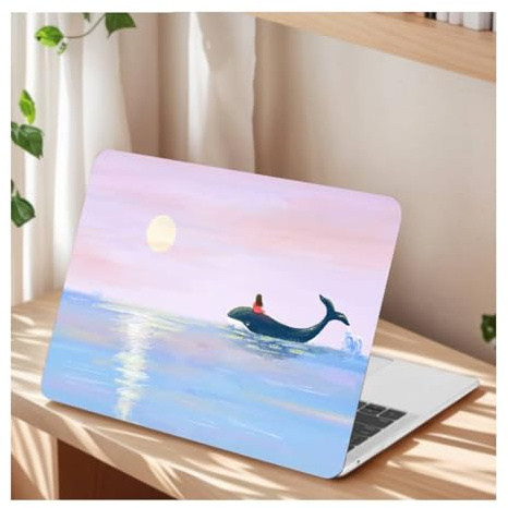 FFBOFFC Hülle Kompatibel mit MacBook Pro 15 Zoll 2019 2018 2017 2016 Freisetzung Modell A1990 A1707 mit Touch Bar und Touch ID, Plastik Hartschale Laptop Case für Pro 15, Ozeanwale