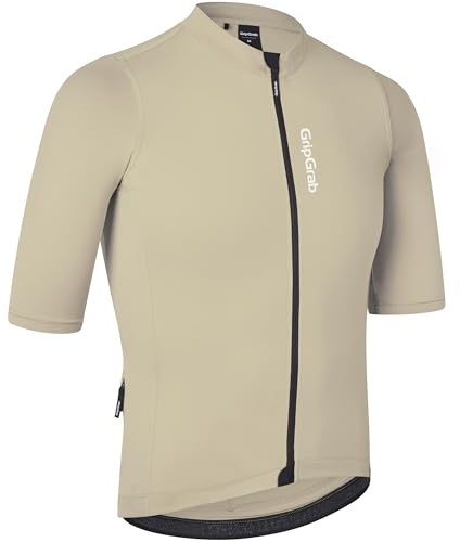 GripGrab Ride Radsport Kurzarmtrikot - Sommer Rennrad & MTB Fahrradtrikot | Herren Radtrikot mit UPF 50 UV-Schutz, Active Fit Passform, 3 Rückentaschen und durchgehendem YKK-Reißverschluss für Gravel