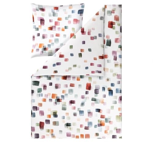 ESTELLA Bettwäsche Emily | Multicolor | 155x220 cm + 80x80 cm | seidig-glänzende Oberfläche | pflegeleicht & trocknerfest | atmungsaktiv & anschmiegsam | 100% Baumwolle
