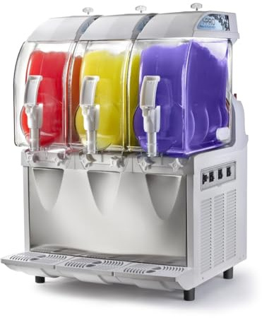 Machine à Granité I-Pro 1M Double Paroie 3 x 11L Blanche - SPM Drink Systems