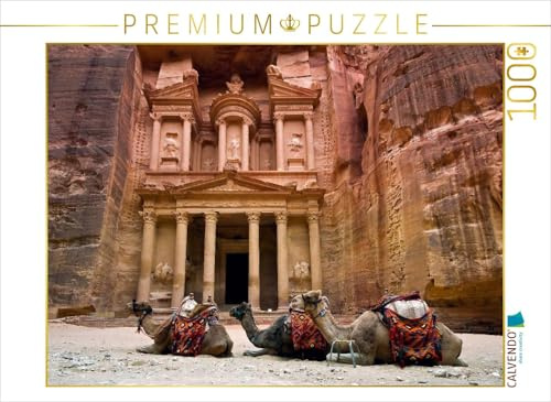 CALVENDO Puzzle Khazne al-Firaun, das Schatzhaus | 1000 Teile Lege-Größe 64 x 48 cm Foto-Puzzle für glückliche Stunden