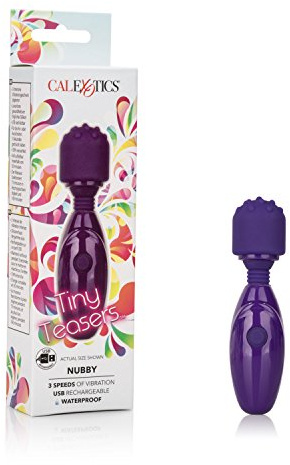 Tiny Teasers Nubby Beginners Bullet Vibration Toy with Pleasure Tip, Purple