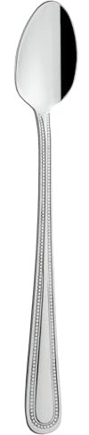 Grunwerg Bead Soda Spoons SOSBDR, 18/0 Stainless Steel, Set of 12