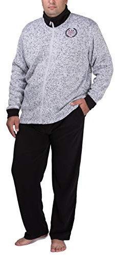 SLOUCHER - Tuta in Vellutino Nicki da Uomo, Color:brizzolato, Größe:4XL