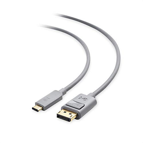 Cable Matters [Funktioniert mit Chromebook Certified USB C DisplayPort Kabel 1 8m (USB C auf DisplayPort Kabel USBC zu DP Kabel) mit 4K 60Hz - in Grau 1 8 Meter