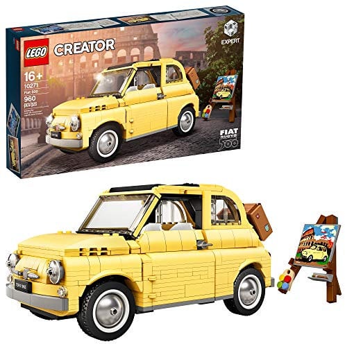LEGO Creator Expert Fiat 500 10271 Toy Car Building Set for Adults and Fans of Model Kits Sets Idea, New 2020 (960 Pieces)