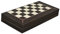 Travel Backgammon Set Wooden Board Game With Pieces Walnut 20 Inch