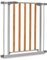 hauck Treppenschutzgitter / Türschutzgitter mit Holzoptik Woodlock 2 (Basisgitter ohne Verlängerung), für Breiten 75 - 80 cm, ohne Bohren, Einhändiges Öffnen, Beidseitig Schwenkbar, Metall (Silver)