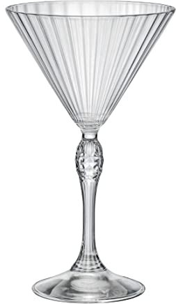 Bormioli 93148 Rocco America'20 Lot de 6 verres à martini, verre, 25 cl